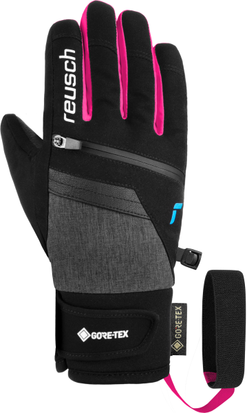 Reusch Travis GORE-TEX Junior 6261302 7771 schwarz grau pink front